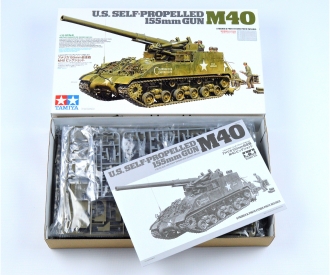 1:35 US M40 155mm Howitzer SPG (8)