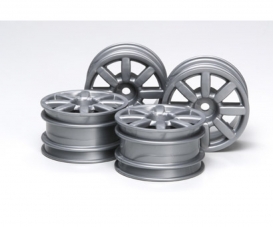 M-Chassis 8-Sp. Wheels Flat silver (4)