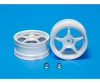 1:10 Felgen (2) 5-Speichen weiß 26mm