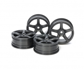 1:10 Felgen (4) 5-Speichen hart 24mm 1:10 Felgen (4) 5-Speichen hart 24mm