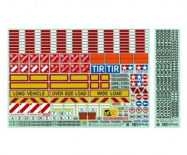 1:14 Warning-Sticker Set Tractor/Trailer 1:14 Warning-Sticker Set Tractor/Trailer