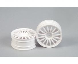 1:10 Felgen (2) 16-Speichen weiss 26mm 1:10 Felgen (2) 16-Speichen weiss 26mm